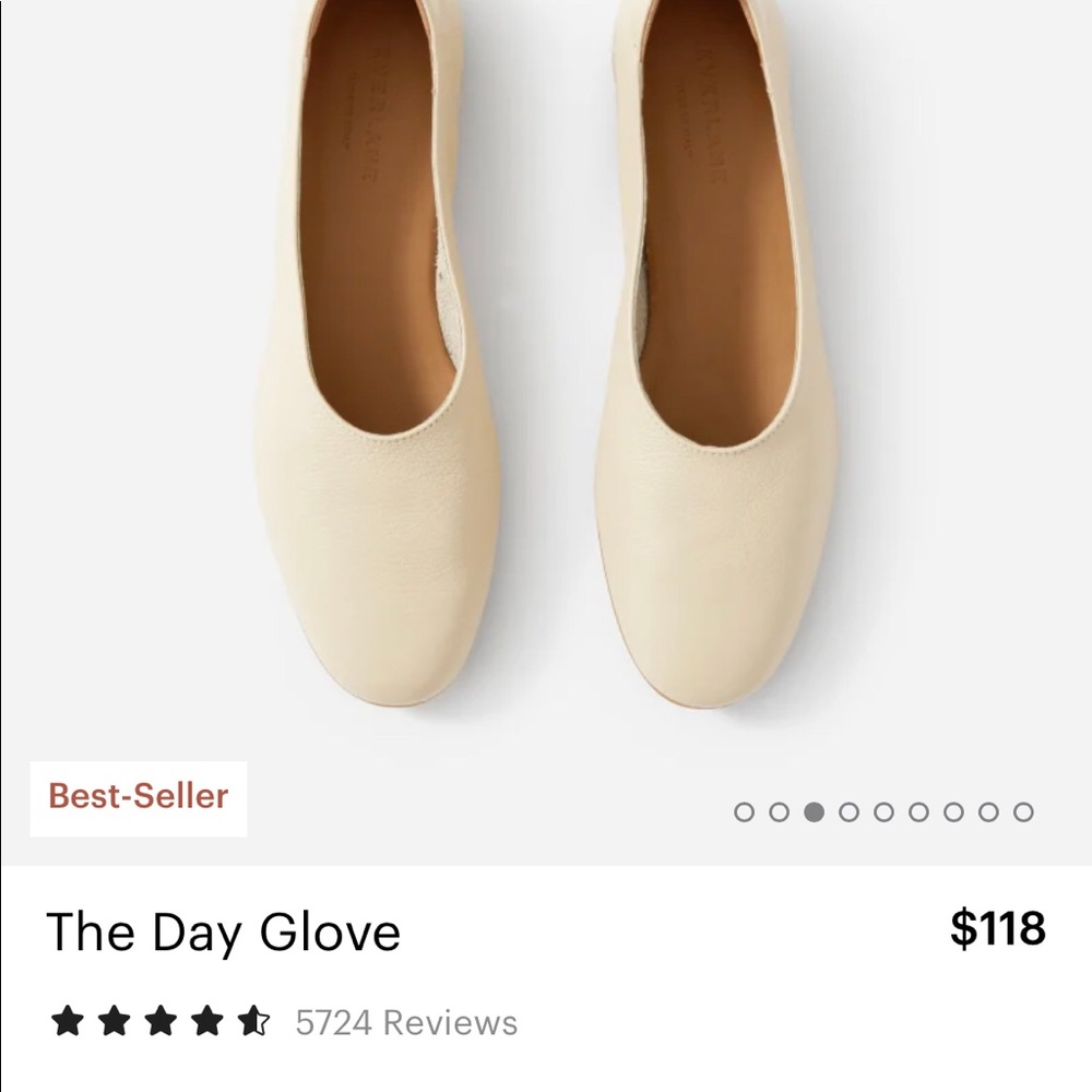 Everlane The Day Glove Flats in Ivory